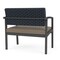 Lesro Lenox Steel Bariatric Chair Metal Frame, Charcoal, RS NightSky Back, MD Farro Seat LS1401 - alternate 3